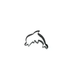 Ausstechform Delfin mini