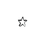Cookie cutter Sea star – mini