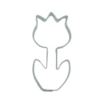 Cookie cutter Tulip flower