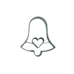 Ausstechform Glocke klein mit Hertz