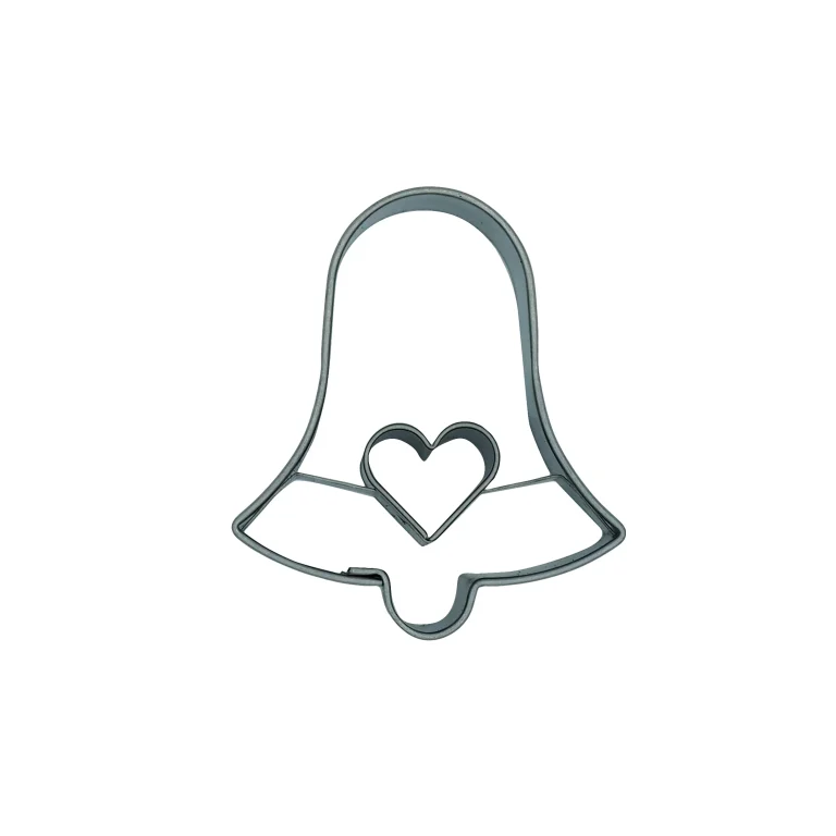 Cookie cutter Bell with heart small - Image 1
