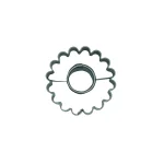 Ausstechform Gezackter Kreis mit Kreis