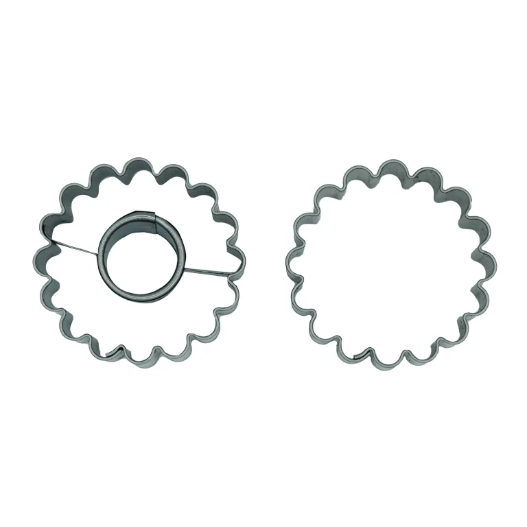 Linzer Ausstechformen Set Kreis gezackt mit Kreis + Kreis gezackt – Bild 1