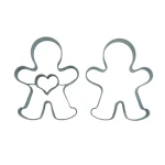 Linzer Ausstechformen Set Lebkuchenmann mit Herzen + Lebkuchenmann