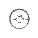 Ausstechform Kreis mit Stern