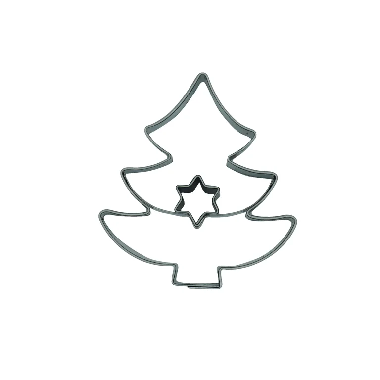 Cookie cutter Tree with star - Image 1