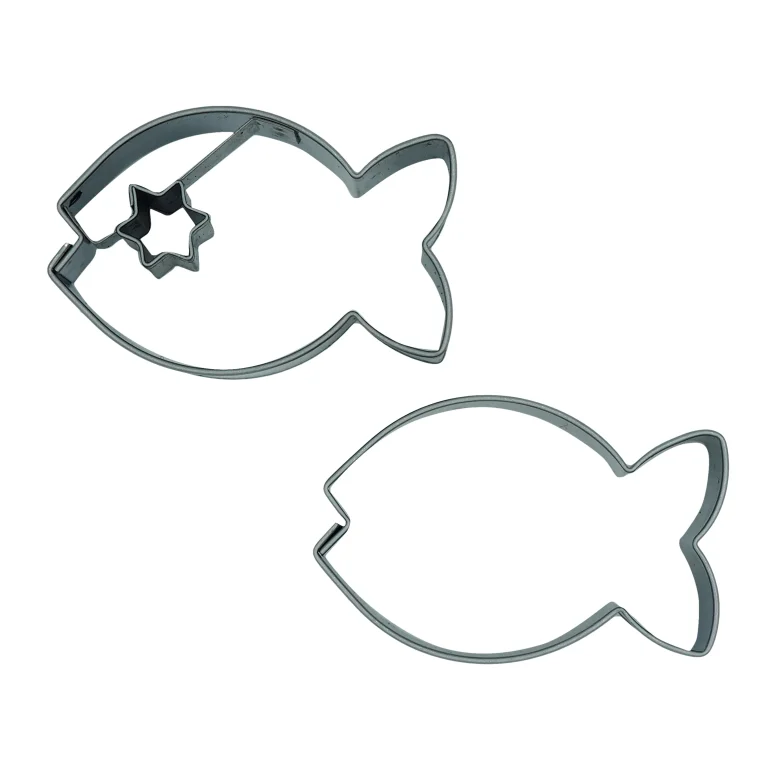 096A Linzer Ausstechformen Set Fisch mit Stern + Fisch – Bild 1