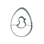 Ausstechform Ei mit Ente