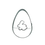 Ausstechform Ei mit Hase