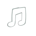 Ausstechform Musiknote II