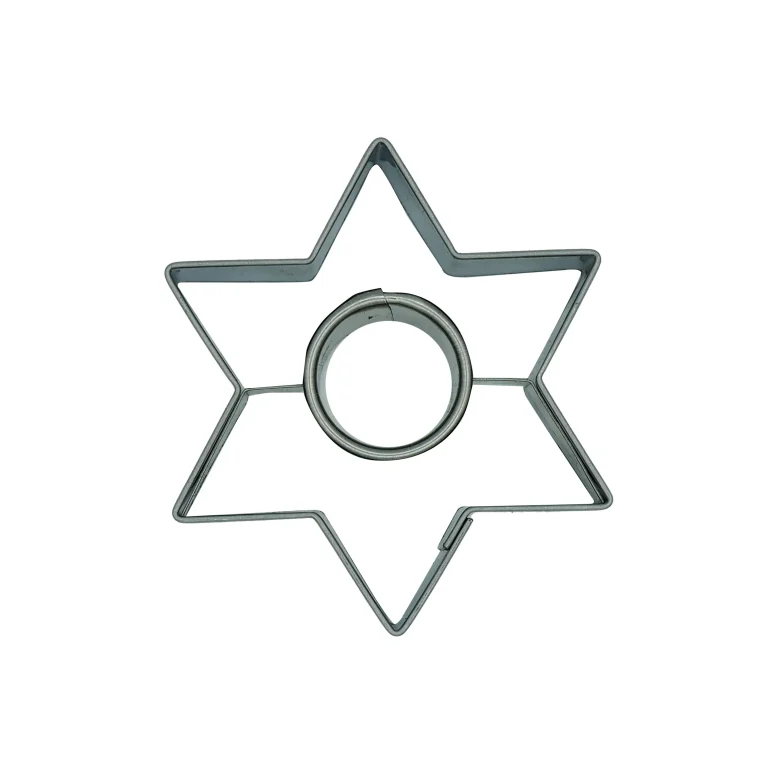 157 Cookie cutter Star with circle medium - Image 1