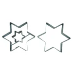 Linzer cookie cutters set Star medium