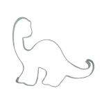 Ausstechform Diplodocus