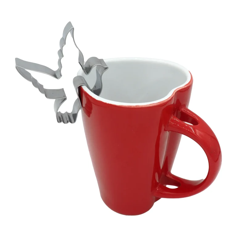 Ausstechform Taube - auf Tasse – Bild 1