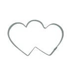 Cookie cutter Double heart – large