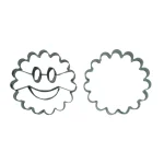 Linzer Ausstechformen Set Smiley + Kreis gezackt