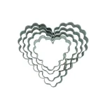 Cookie cutters Set – crinkled hearts (4 pcs)