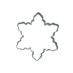 Cookie cutter Snowflake IV