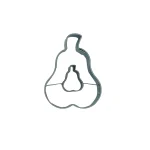 Cookie cutter Pear with pear