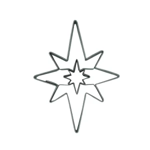 Ausstechform Stern spitzig mit spitzigem Stern