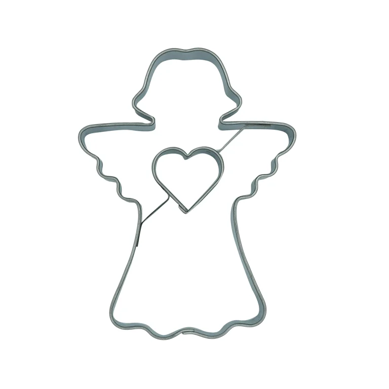 393 Cookie cutter Angel with heart - Image 1