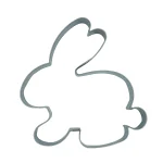 Cookie cutter Bunny sitting large II