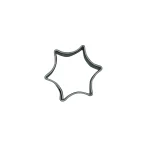 Cookie cutter Star round