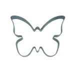 Ausstechform Schmetterling VI