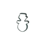 Ausstechform Schneemann mini I