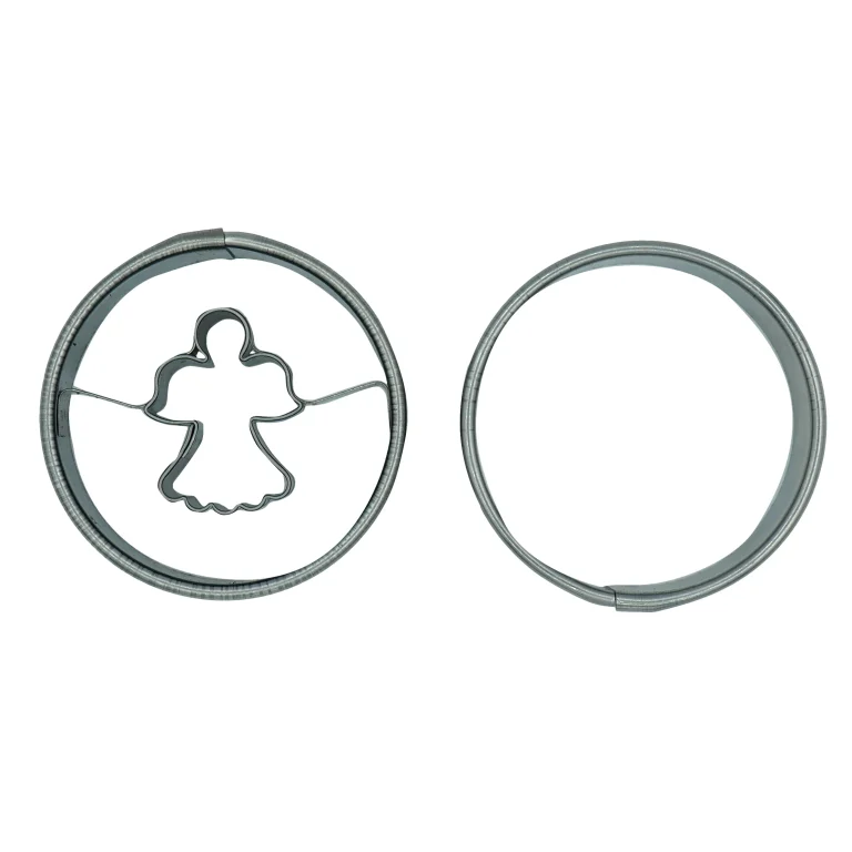 Linzer Ausstechformen Set Kreis III mit Engel + Kreis III – Bild 1