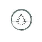 Cookie cutter Circle III with tree