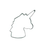 Ausstechform Einhorn Kopf